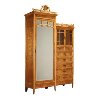 Liberty Wardrobe in Ash and Maple by Ernesto Basile For Sale