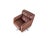 Animal Skin Brown Leather Swivel Armchair from Rolf Benz For Sale - Image 7 of 9