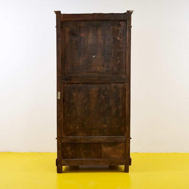 Antique Bookcase with Cut Glass For Sale - Image 15 of 16