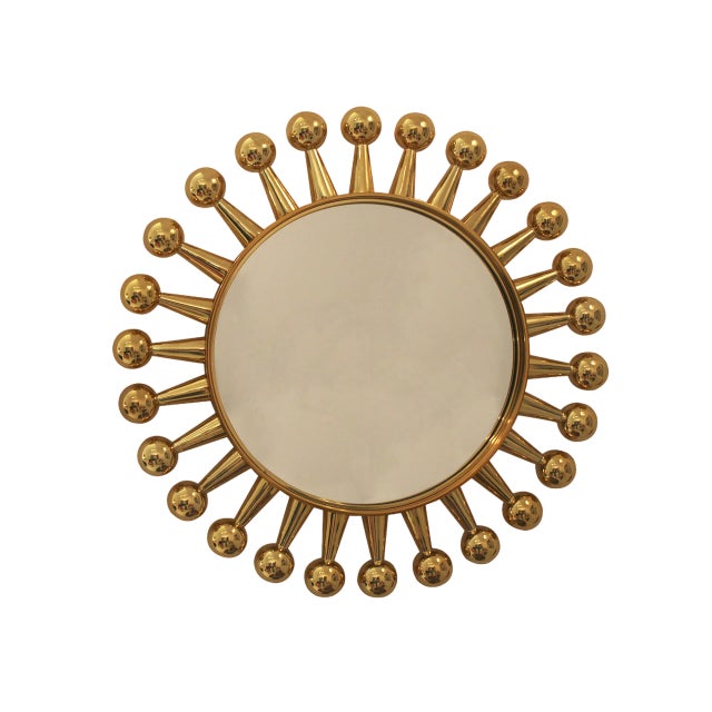 Golden Jack Mirror by Jonathan Adler For Sale