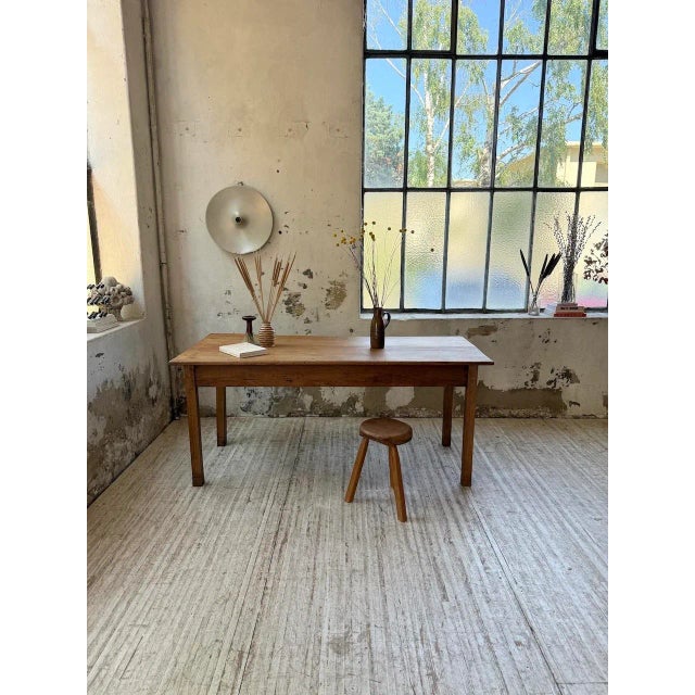 Cherry Farmhouse Table, 1950s For Sale - Image 3 of 18