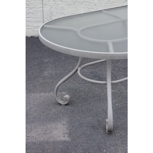 Woodard Ramsgate Oval Patio Dining Table And Six Chairs Set For Sale - Image 9 of 18