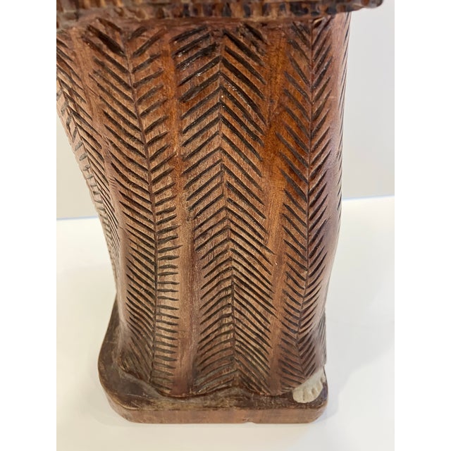 Wood 1960s Lithuanian Folk Art Carving Signed Alfonso’s Skirsgilas For Sale - Image 7 of 10