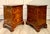 Pair of Mid-Century Georgian Revival Burr Walnut Bachelor's Chests Nightstands For Sale - Image 4 of 18