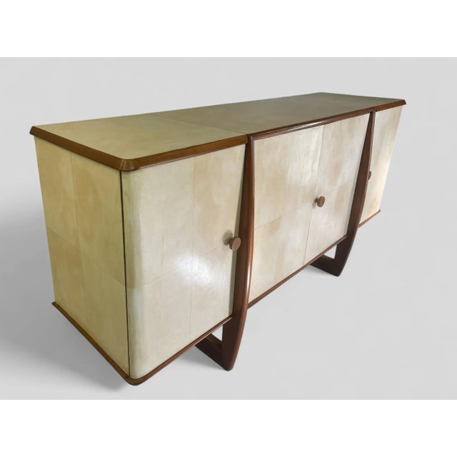 Italian Art Deco Sideboard in Parchment, 1940s For Sale - Image 13 of 18