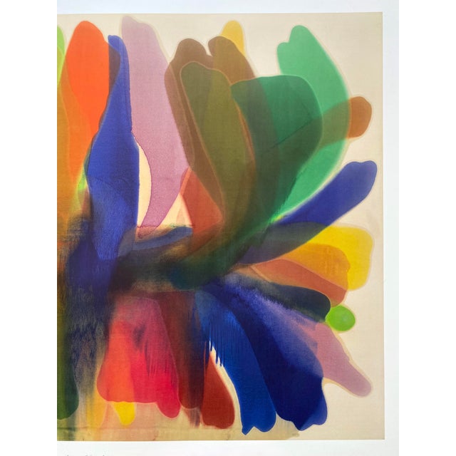 Various Artists Morris Louis Modernist Lithograph Print Abstract Expressionist Museum Poster " Point of Tranquility " 1959-60 For Sale - Image 4 of 11