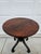 American Primitive Round Wooden Pedestal Pub Table For Sale - Image 3 of 18
