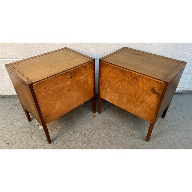 Mid-Century Modern Walnut Nightstands, Pair For Sale - Image 13 of 14