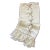 Bespoke "Rio X" Llama Wool Throw With Tassels (Cream/Beige) For Sale
