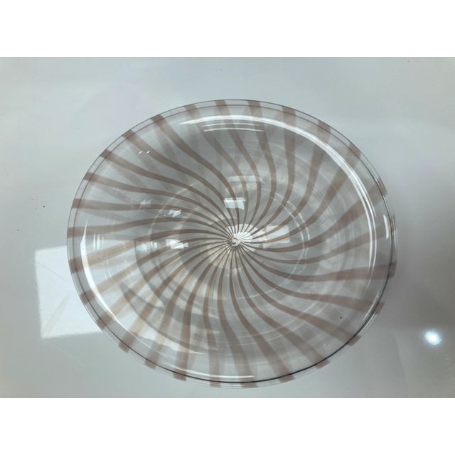 Contemporary Vintage John Geci Penland Signed Artglass Bowl For Sale - Image 3 of 8