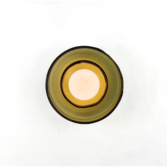 Contemporary Dual-Shade Glass Wall Lamp by Naama Hofman For Sale - Image 3 of 5