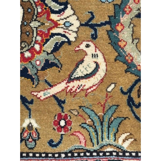 Textile Exceptional Persian Qum, 6'8" X 10'8" For Sale - Image 7 of 10