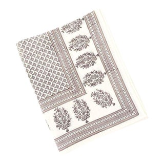 European Handmade Bock Print Tablecloth For Sale