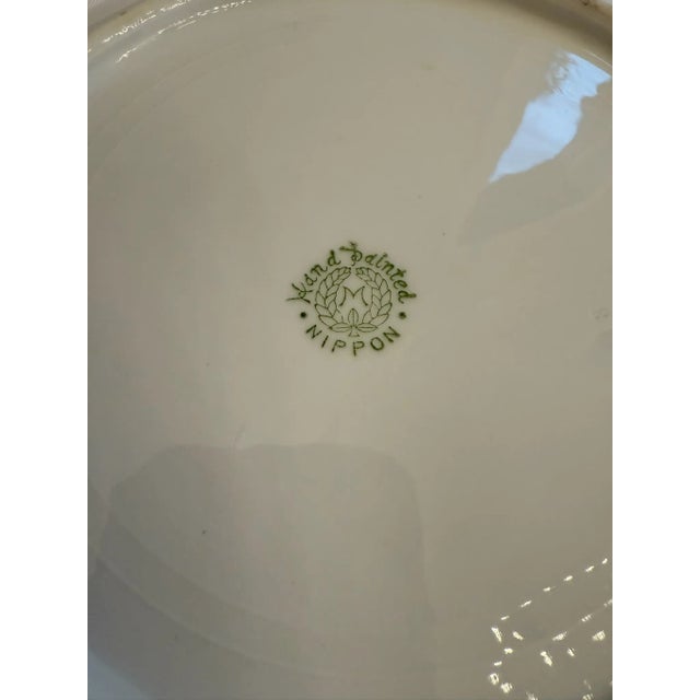 Late 19th Century Hand Painted Nippon Floral Plate For Sale In Indianapolis - Image 6 of 6
