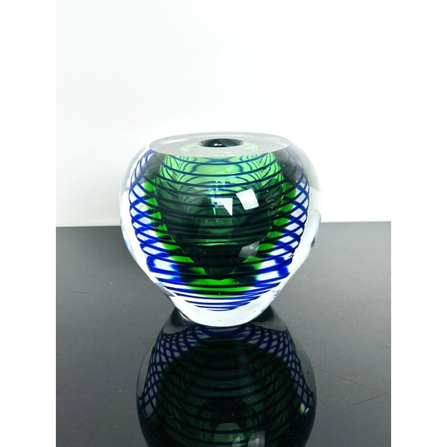 Spiral Art Glass Model 7713/15 Vase by Stanislav Libenský for Škrdlovice, Czechoslovakia, 1977 For Sale - Image 6 of 7