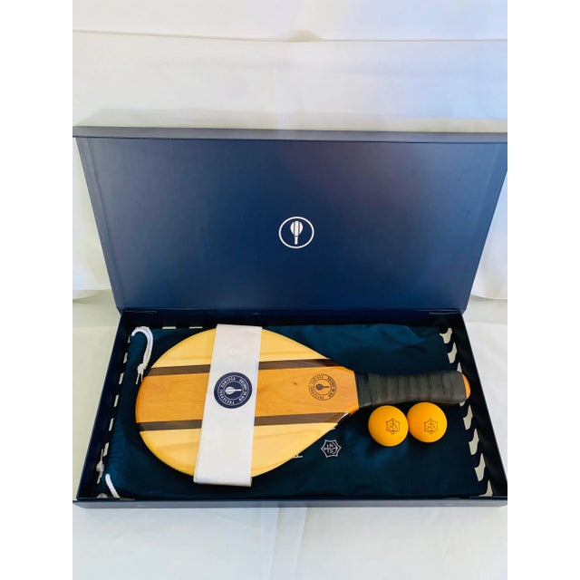 Veuve Clicquot Beach Bat Set by Frescobol Carioca ~ This mint condition beach bat set created for Veuve Clicquot available...