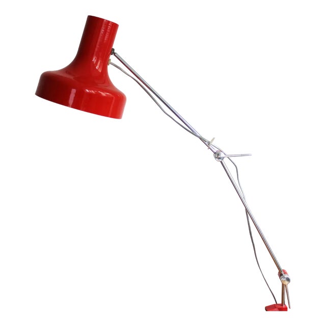 Architects Desk Lamp attributed to Josef Hurka for Napako, 1960s For Sale