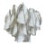 Mazzega Murano Clear White Petal Chandelier For Sale