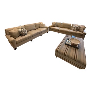 ,Extra Long Hickory Chair Sofa—two Available For Sale