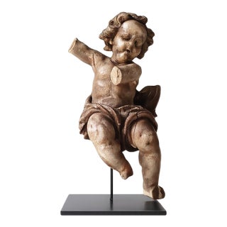 18th Century French Cherub Statue For Sale