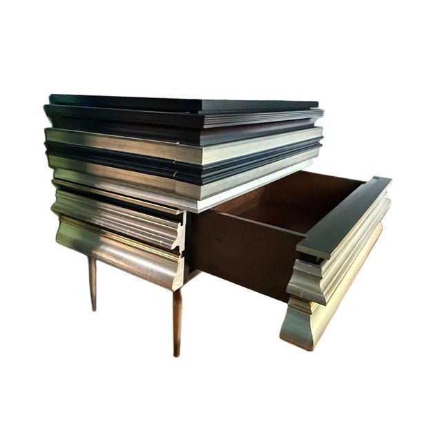 Contemporary Frame Collection Nightstand by Luis Pons For Sale - Image 3 of 7