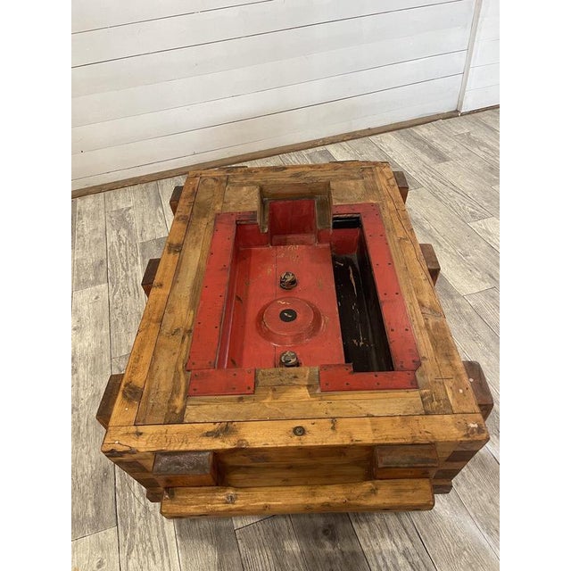 Vintage Coffee Table with Glass, 1920s For Sale - Image 6 of 11