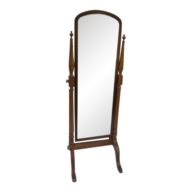Traditional Style Bombay Brown Floor Standing Mirror Chairish