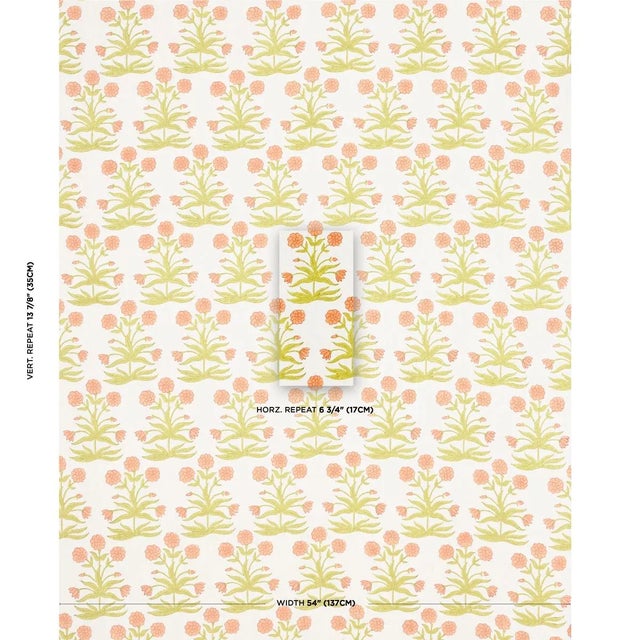 Molly Mahon was inspired by Indian miniature paintings when she created Mughal, a romantic floral that is block printed by...