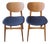 Vintage Danish Teak Dining Chairs, 1960s, Set of 2 For Sale
