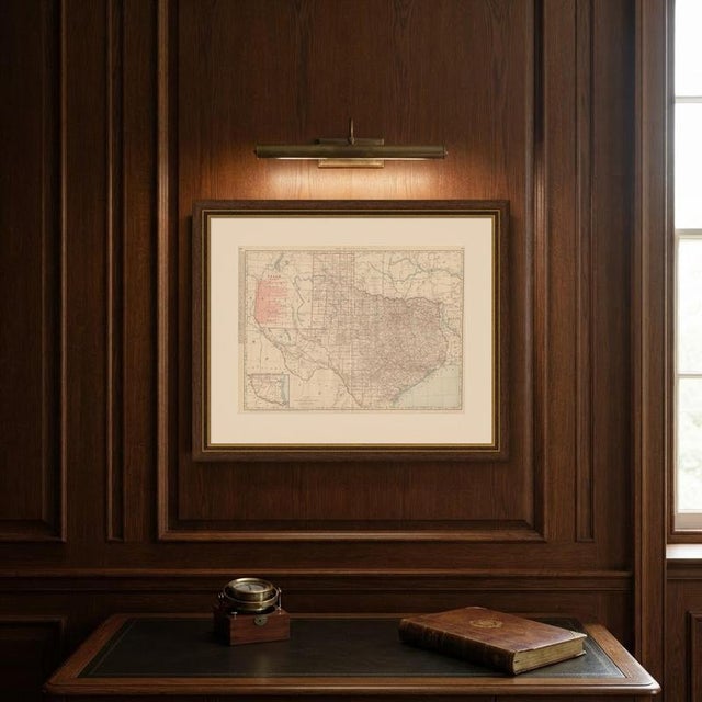 Antique Map of Texa The Lone Star State by Ran McNally, 1899 For Sale - Image 10 of 12