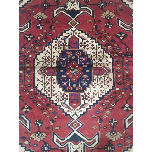 1950s Vintage Persian Hamadan Rug For Sale - Image 4 of 9