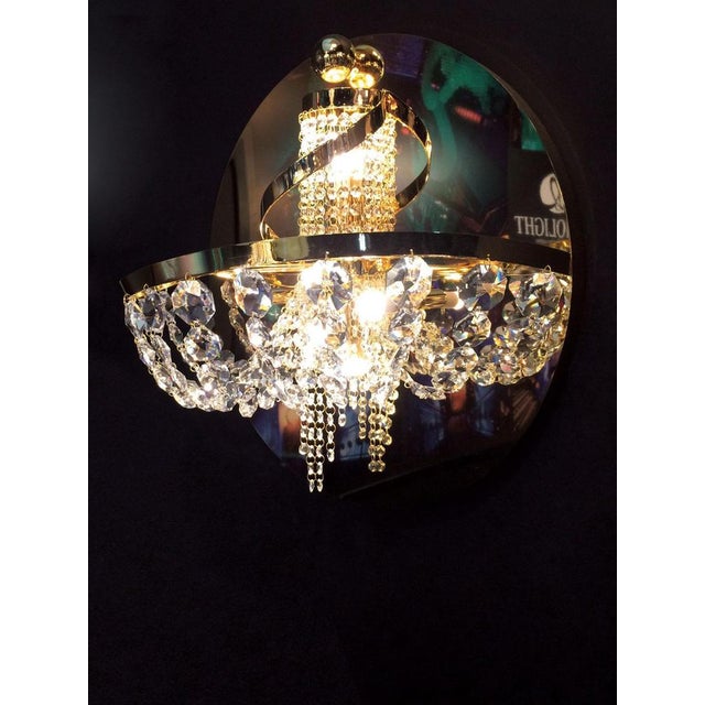 Dancer 6 Lights Cascading Chandelier in Polished Chrome and Glass by Aggiolight For Sale - Image 6 of 7