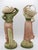 Pair of Royal Dux, Bohemia, Porcelain Figures, 1912-1918. Peasant carrying harvest baskets, model #1830 & 1831....