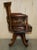 Antique Victorian Brown Leather Captain's Chair by Cornelius V. Smith, 1885 For Sale - Image 16 of 18
