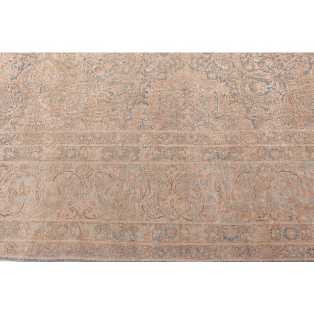Textile Persian Khorassan Hand Knotted Wool Carpet For Sale - Image 7 of 8