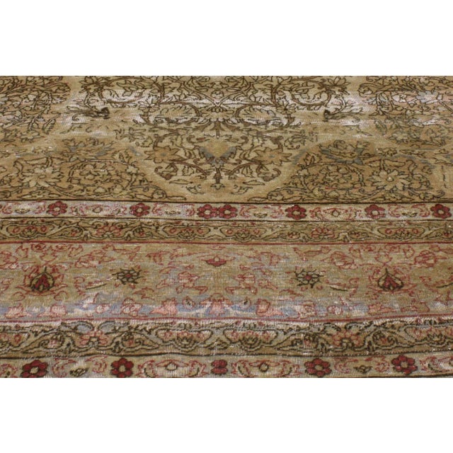 Late 19th Century 1880's Antique Persian Kermanshah Rug - 09'05 X 13'02 For Sale - Image 5 of 6