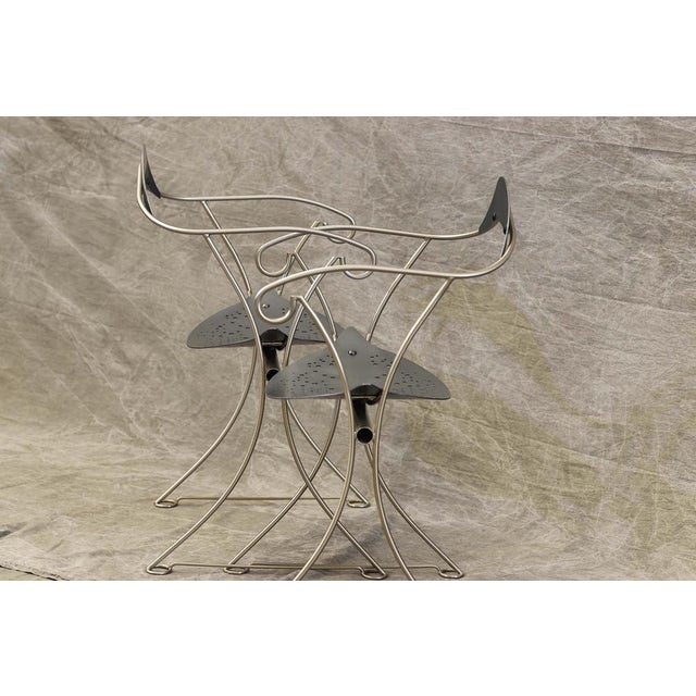 Set of Clessidra Chairs by Ricardo Dalissi for Zanotta For Sale - Image 3 of 14