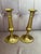 Brass Pair of Vintage Solid Brass Candlesticks Holders For Sale - Image 8 of 8