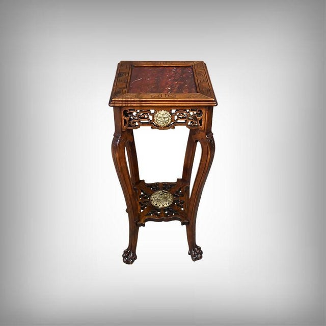 An exceptional piece of furniture, this stained sycamore pedestal table is distinguished by its exquisitely delicate...
