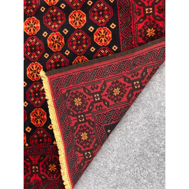 Vintage Afghan Baluch Hand Knotted Rug For Sale - Image 6 of 6