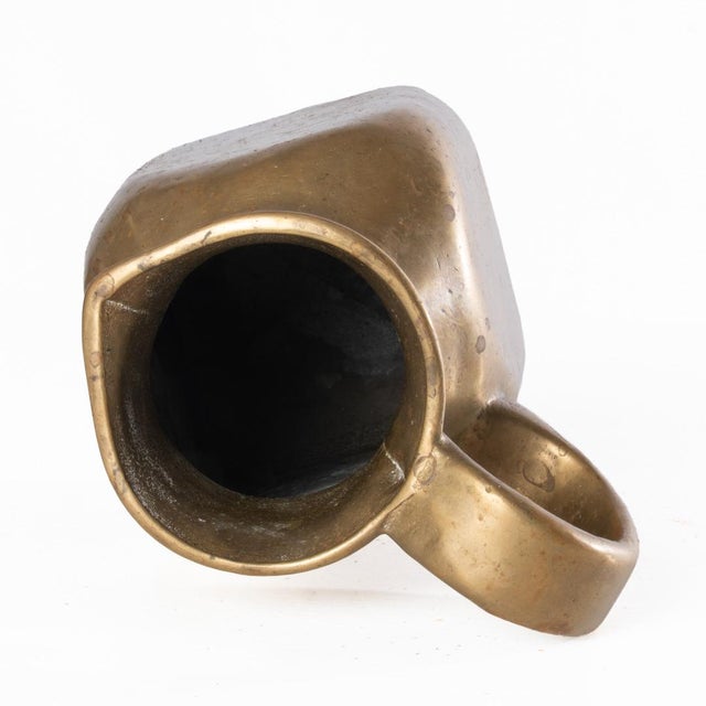 Solid Brass or Bronze Pitcher For Sale - Image 6 of 8