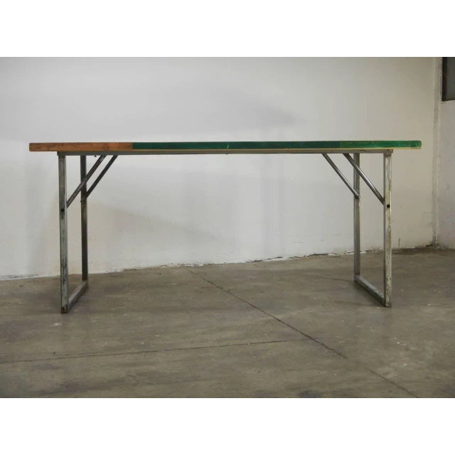 1960s Patchwork Folding Table, 1960s For Sale - Image 5 of 9