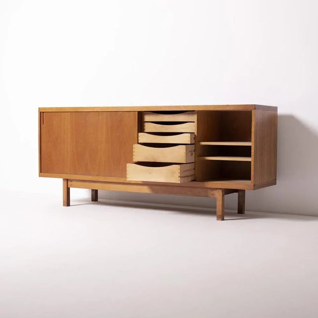 Mid-Century Modern Oak Sideboard, 1960s For Sale - Image 10 of 13