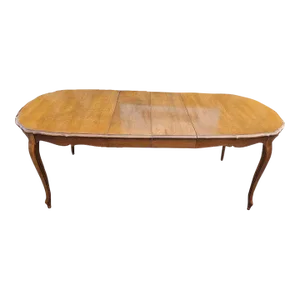Mid 20th Century French Provincial Walnut Extension Dining Table
