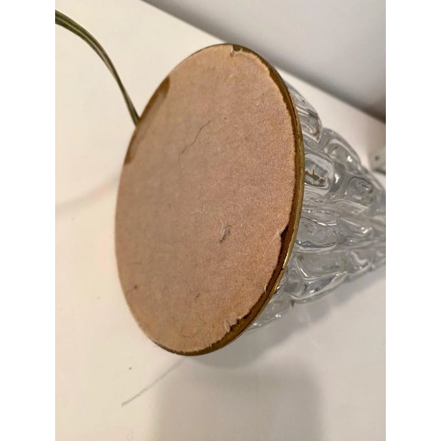 Mid-Century Modern Carl Fagerlund Relief Glass Lamp by Orrefors. 1960's For Sale In New York - Image 6 of 9