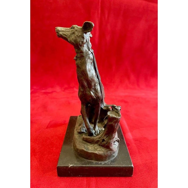 Greyhound Dog in Bronze by E. Fremiet For Sale - Image 6 of 11