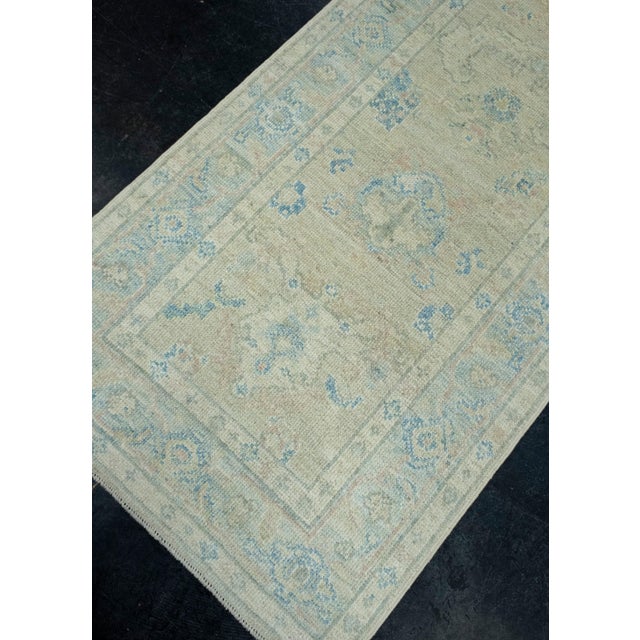 Turkish Turkish Oushak Runner Rug 3' x 14'6" #17920 For Sale - Image 3 of 8
