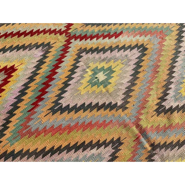 Bohemian Vintage Kilim - 67" X 115" For Sale - Image 4 of 10