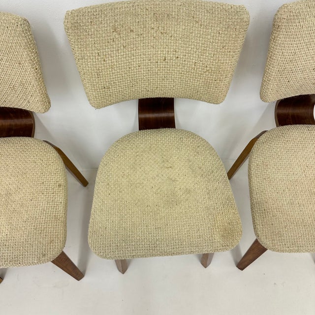 Mid-Century Modern Dutch Plywood Dining Chairs by Cor Alons, 1960s, Set of 4 For Sale - Image 3 of 18