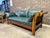 Dark Green Hickory Chair “Texas Series” Leather Sofa & Lounge Chair – Pr London Leather, Spring-Down, Feather & Down, 2017 For Sale - Image 8 of 12